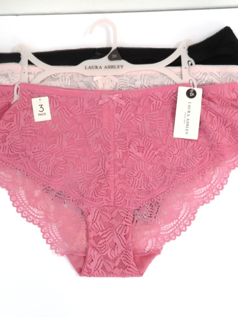 (#144) 3- Pack Laura Ashley Lace Women's Panty Size 2x
